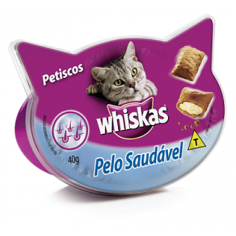 Whiskas Temptations Pelo Saudável - 40 g Whiskas Temptations Pelo Saudável - 40 g